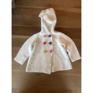 First Impressions White Hooded Cardigan 24 Months